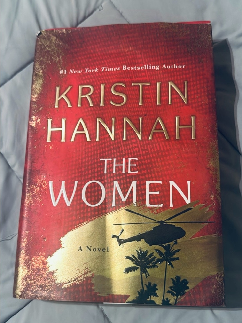 Kristin Hannah "The Women" Hardcover Novel - Red & Gold Cover